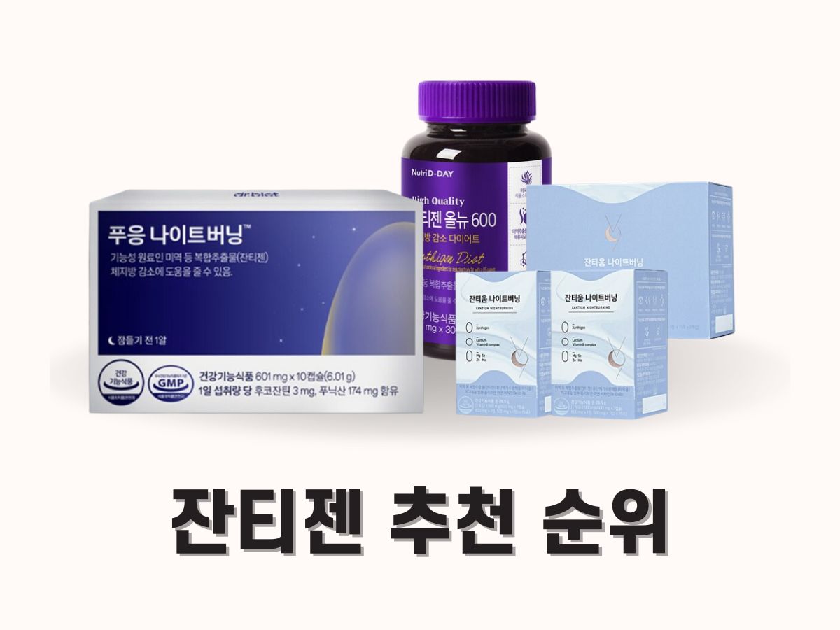 잔티젠 추천, 효과, 성분 (푸응 나이트버닝 다이어트)