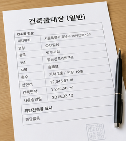 건축물대장이 필요한 경우