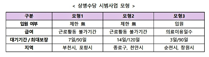 상병수당_시범사업_모형