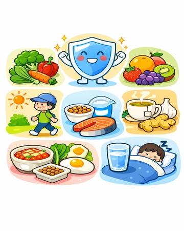 식단으로 면역력 높이는 음식 구성 예시6