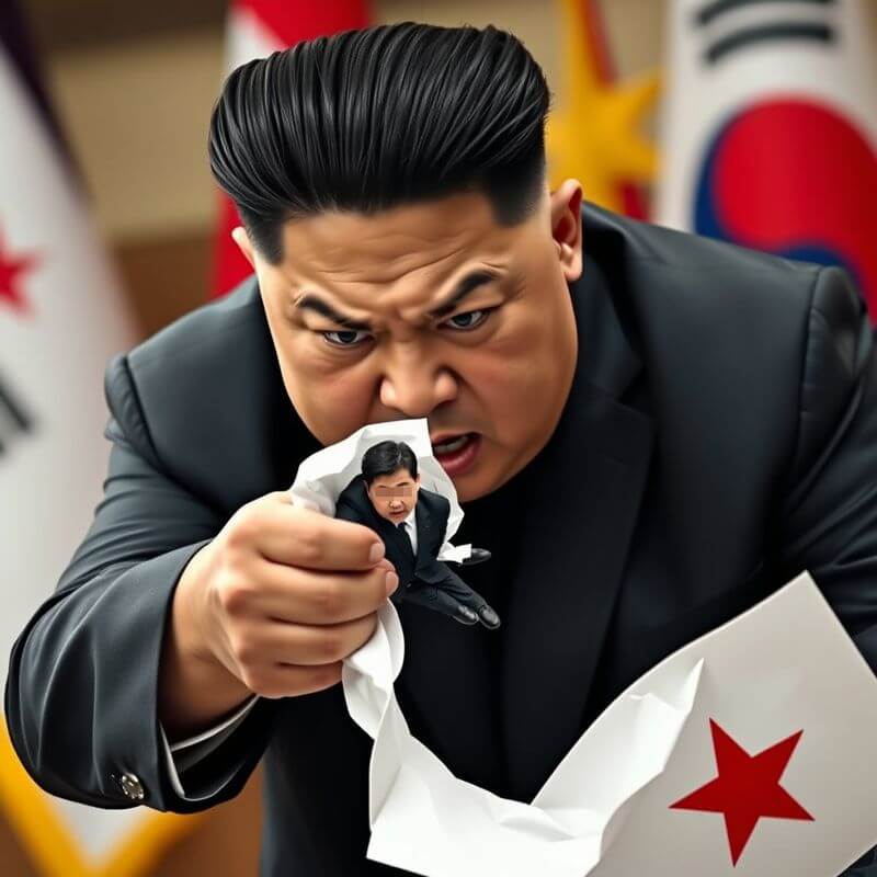 의견이 다른 김정은