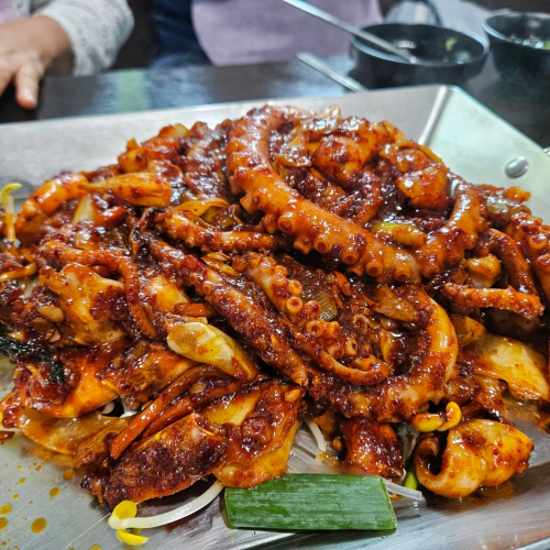 고수의 부엌 철판낙지볶음