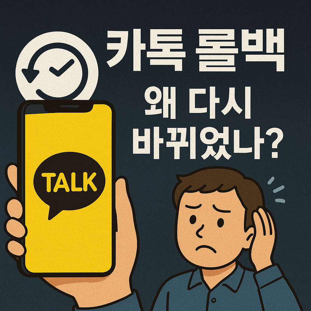 카톡 업데이트 논란