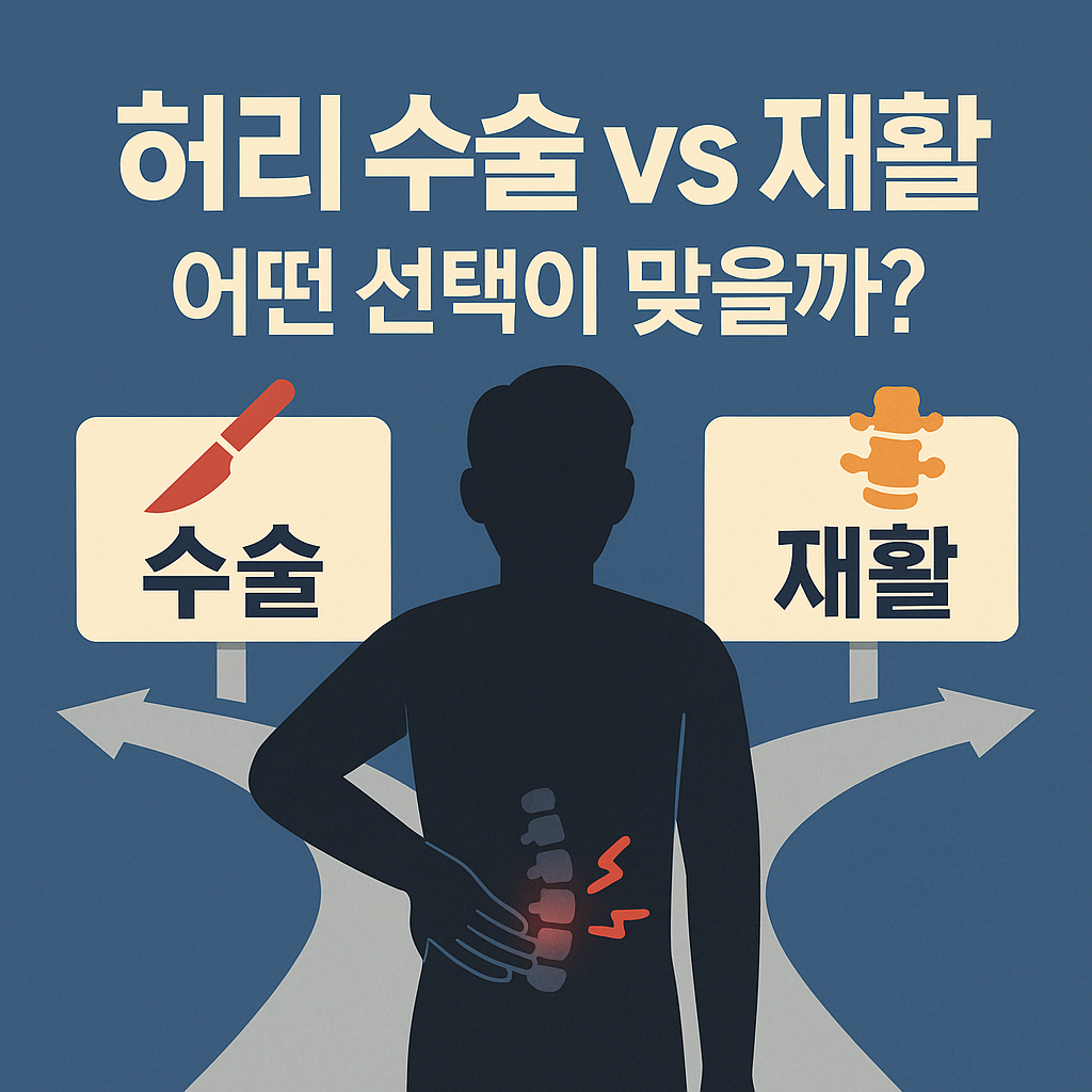 허리 통증, 수술할까 재활할까? 당신의 선택은?