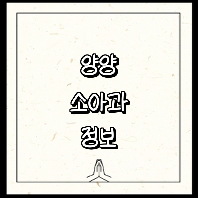 양양군 소아과