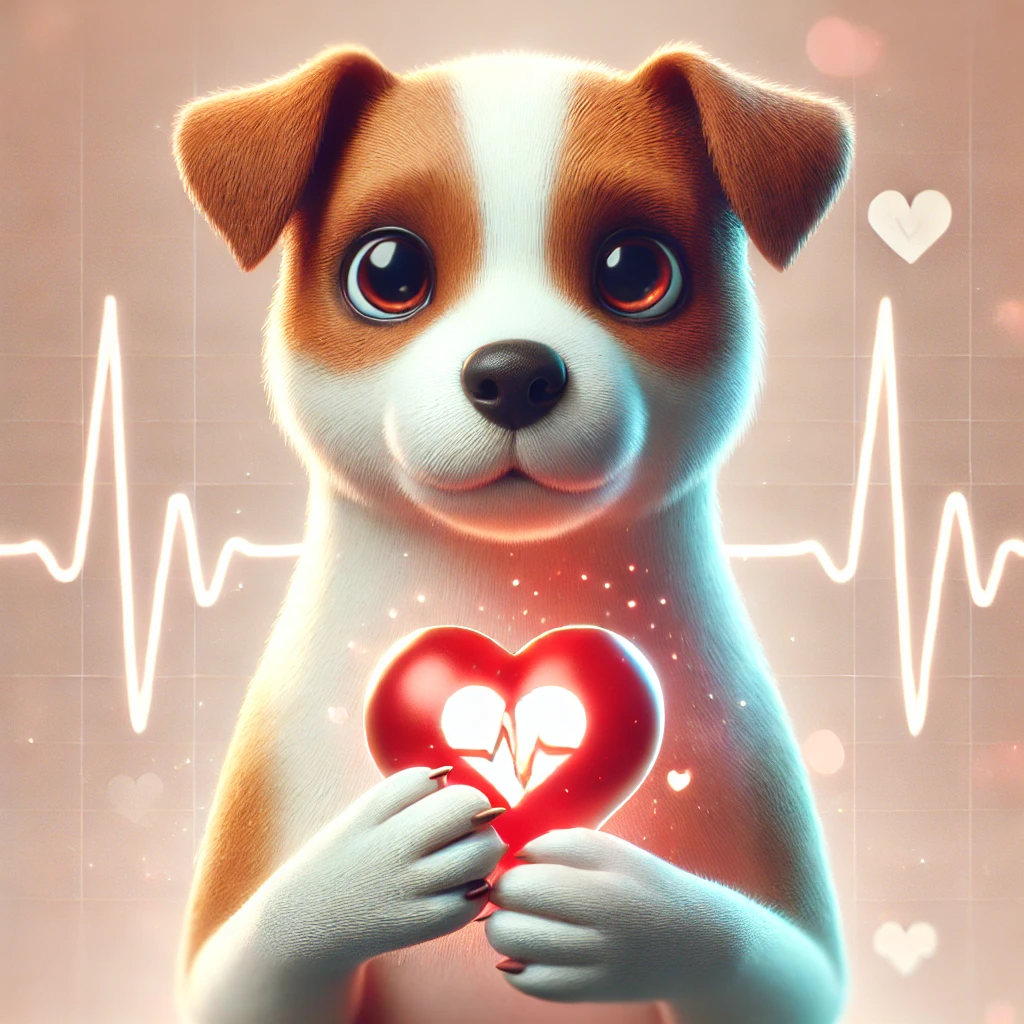 강아지가 심장을 보호하는 모습, 심장병 예방