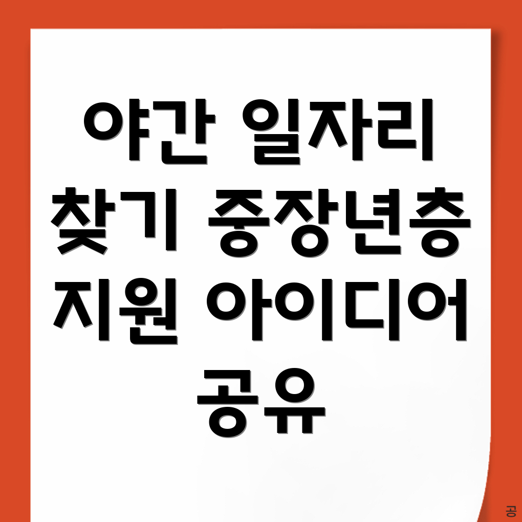 중장년층 일자리