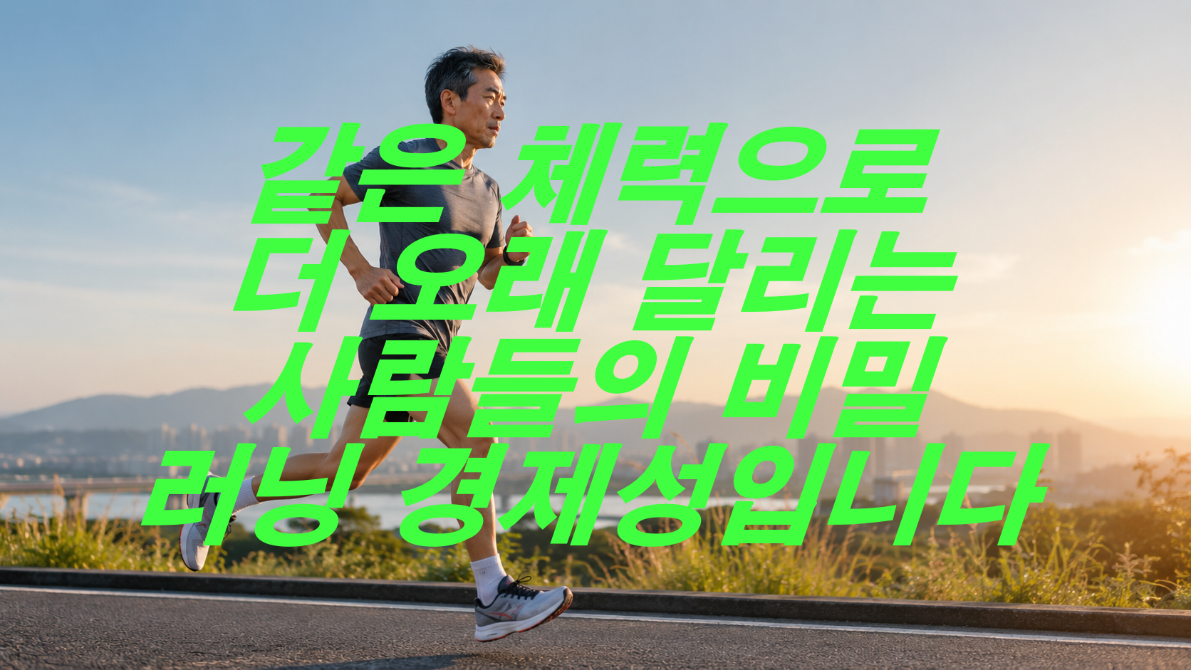 같은 체력으로 더 오래 달리는 사람들의 비밀, 러닝 경제성입니다