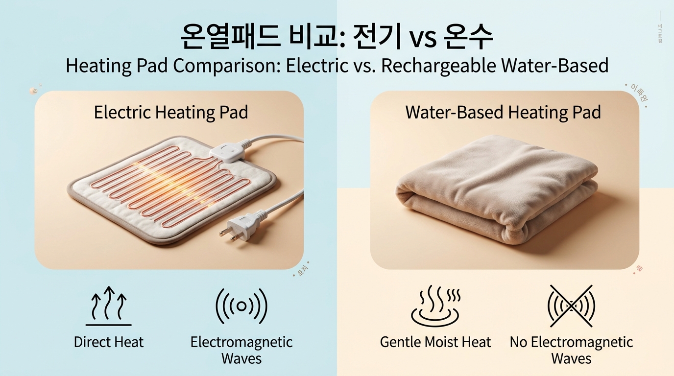 충전식 온수찜질기 추천 전기방식 비교