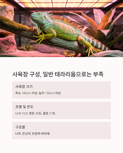 사육장 구성, 일반 테라리움으로는 부족합니다