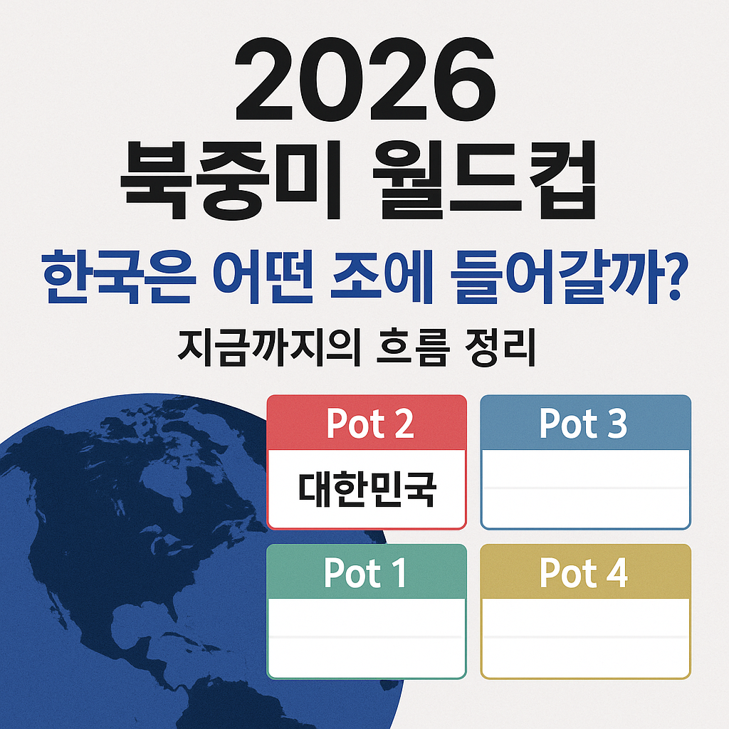 2026 북중미 월드컵 한국은 어느 조에?