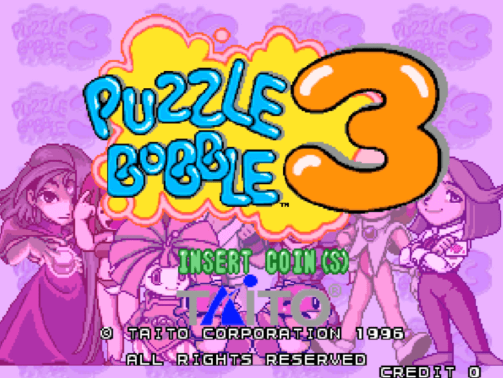 퍼즐버블3-오락실게임-메인-화면