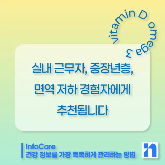 비타민D와 오메가3 함께 복용