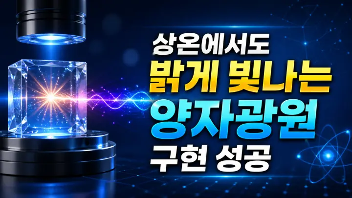 상온 양자광원 구현 성공을 보여주는 대표 이미지