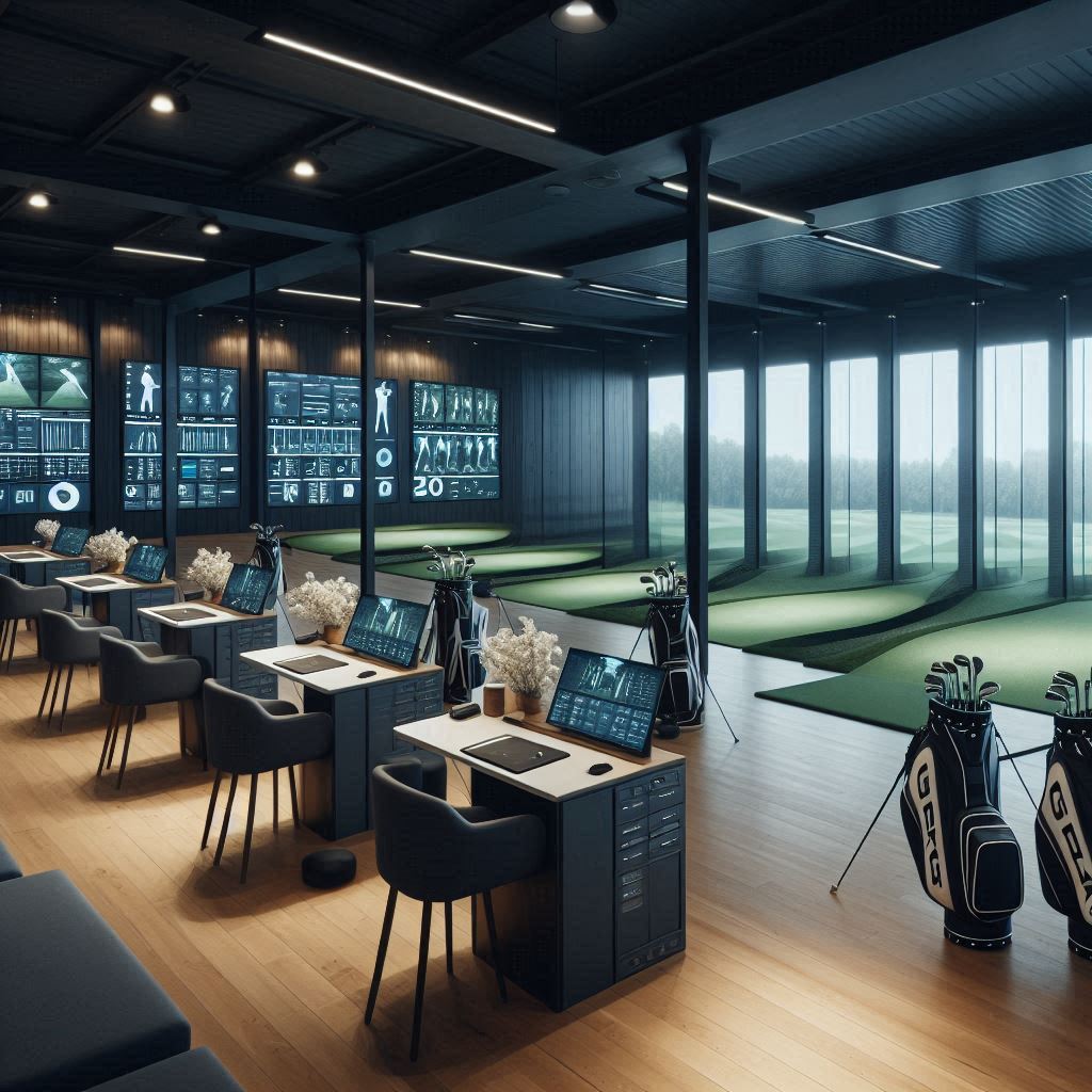 실내골프연습장 배경