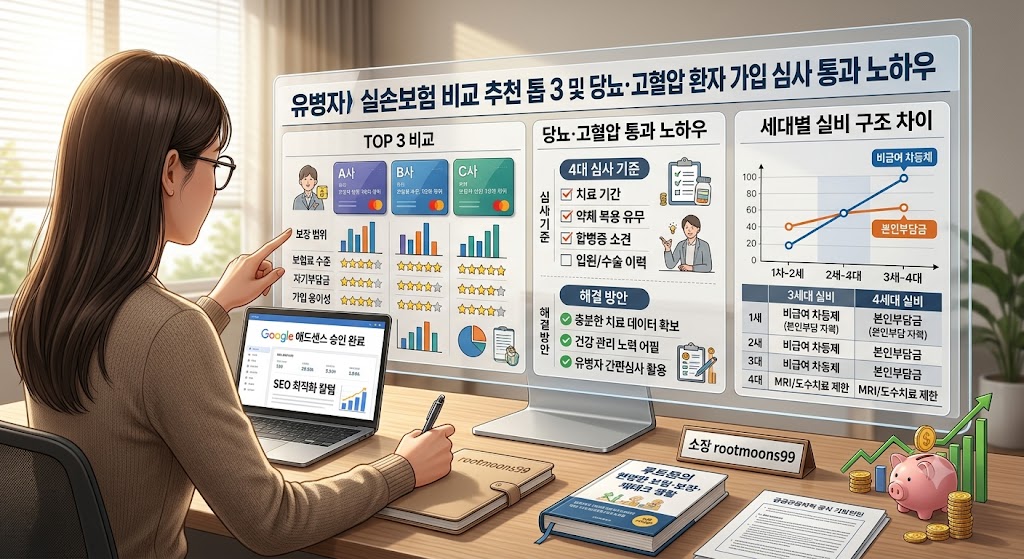 유병자 실손보험 비교 추천 톱 3
