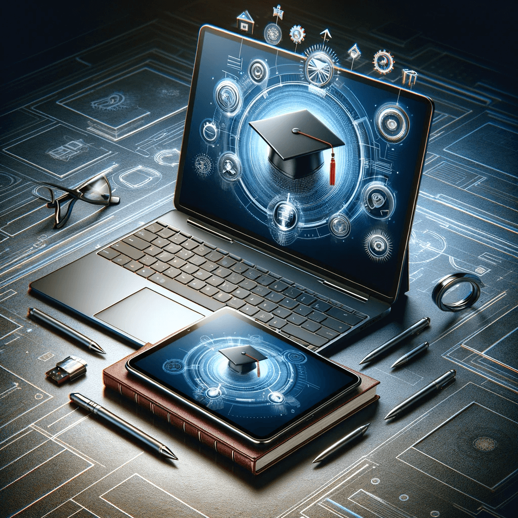 고급 노트북 또는 태블릿