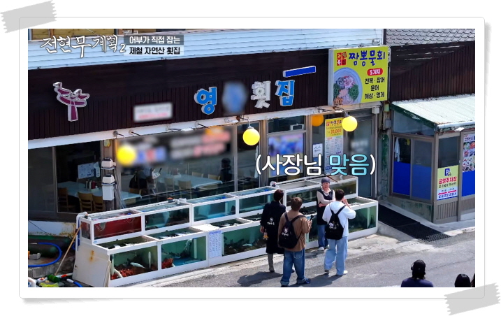 전현무계획2 강릉 짬뽕물회 자연산모둠회 정보