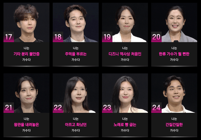 싱어게인3 출연진