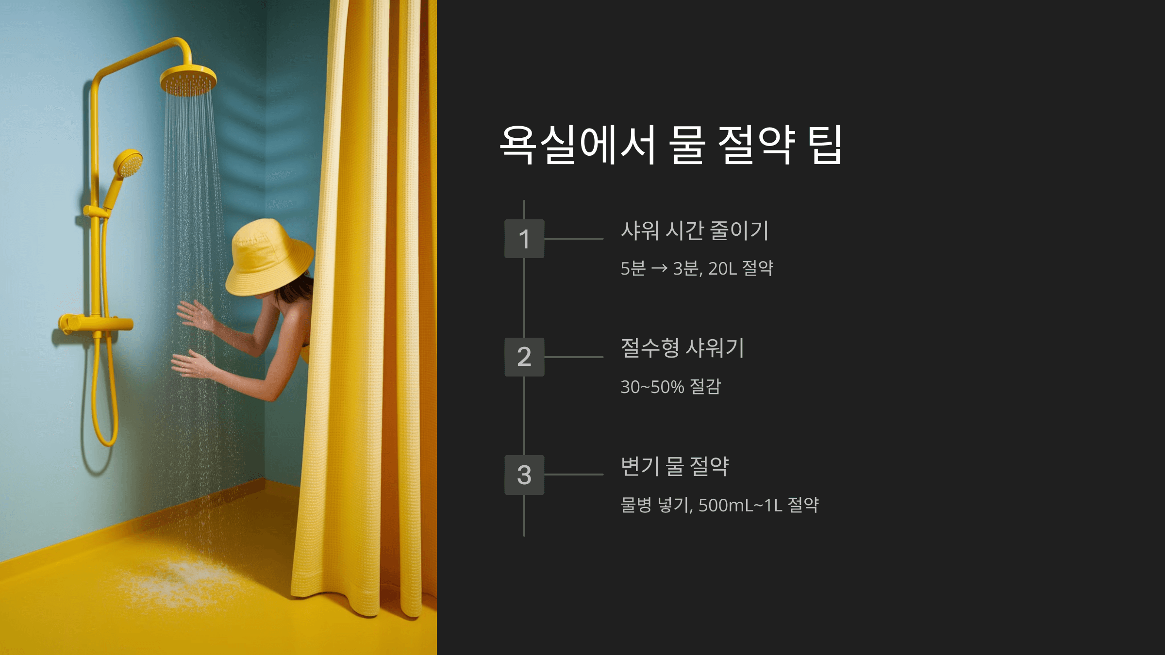 물 절약 팁