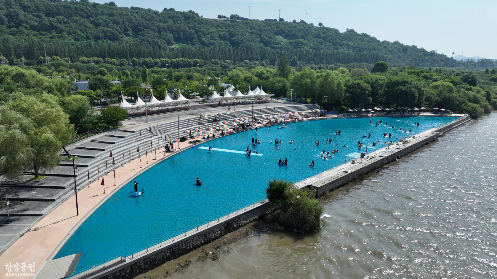 난지 한강 수영장 물놀이장 사진