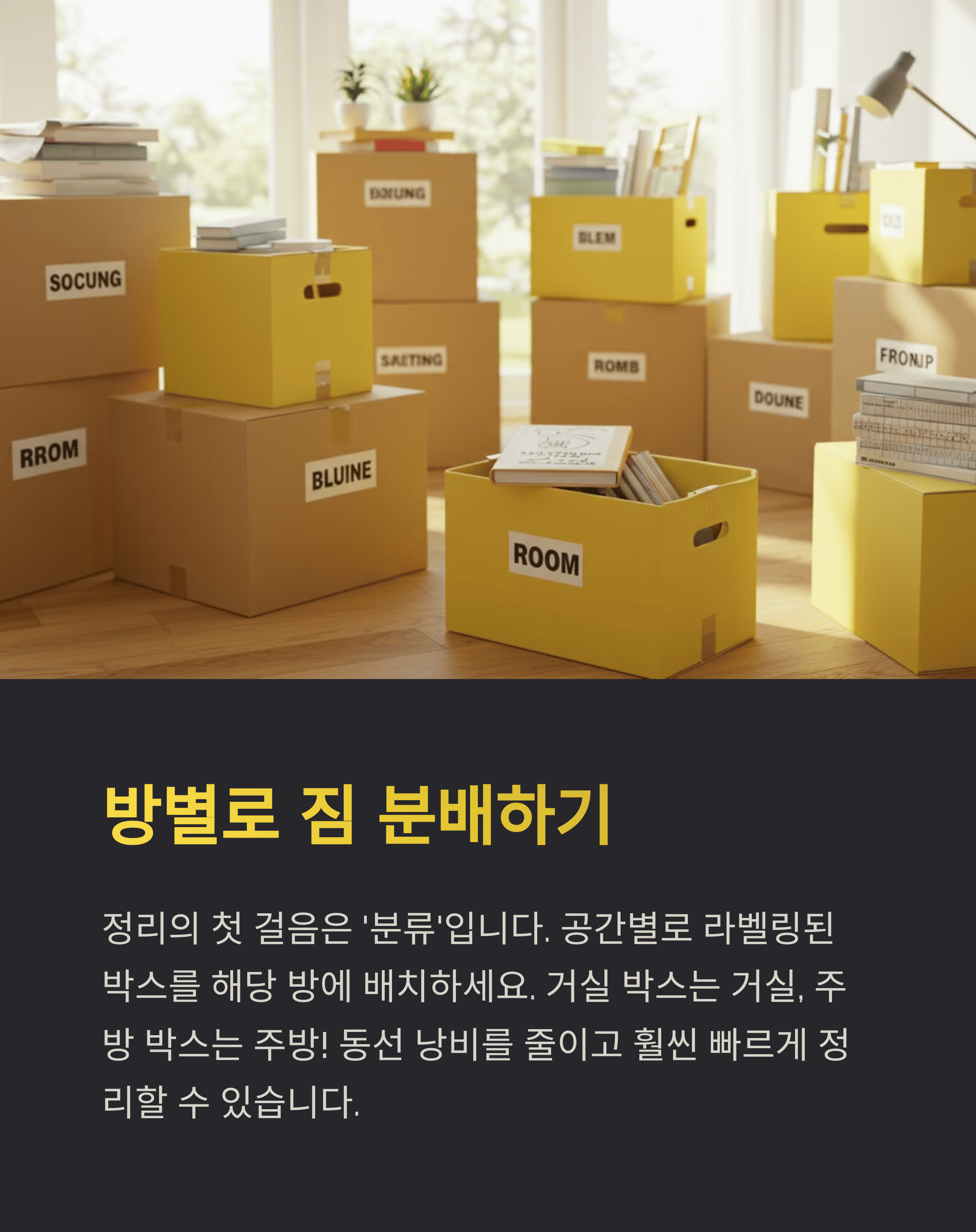 이사 후 빠르게 정리하는 꿀팁 10가지!!