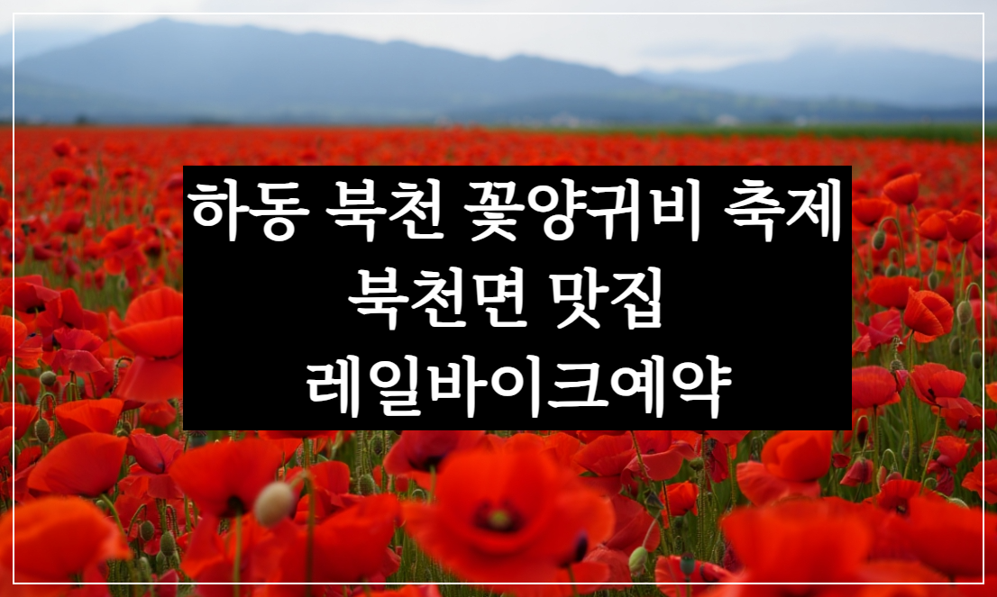 하동꽃양귀비축제