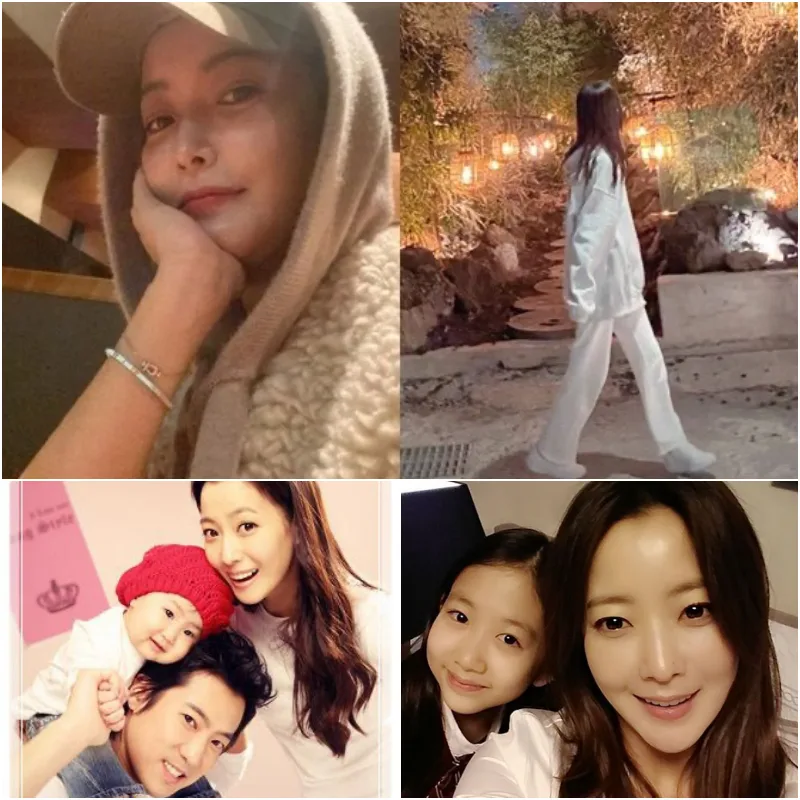 김희선과 남편 박주영&#44; 딸 박연아가 함께 있는 찍은 사진