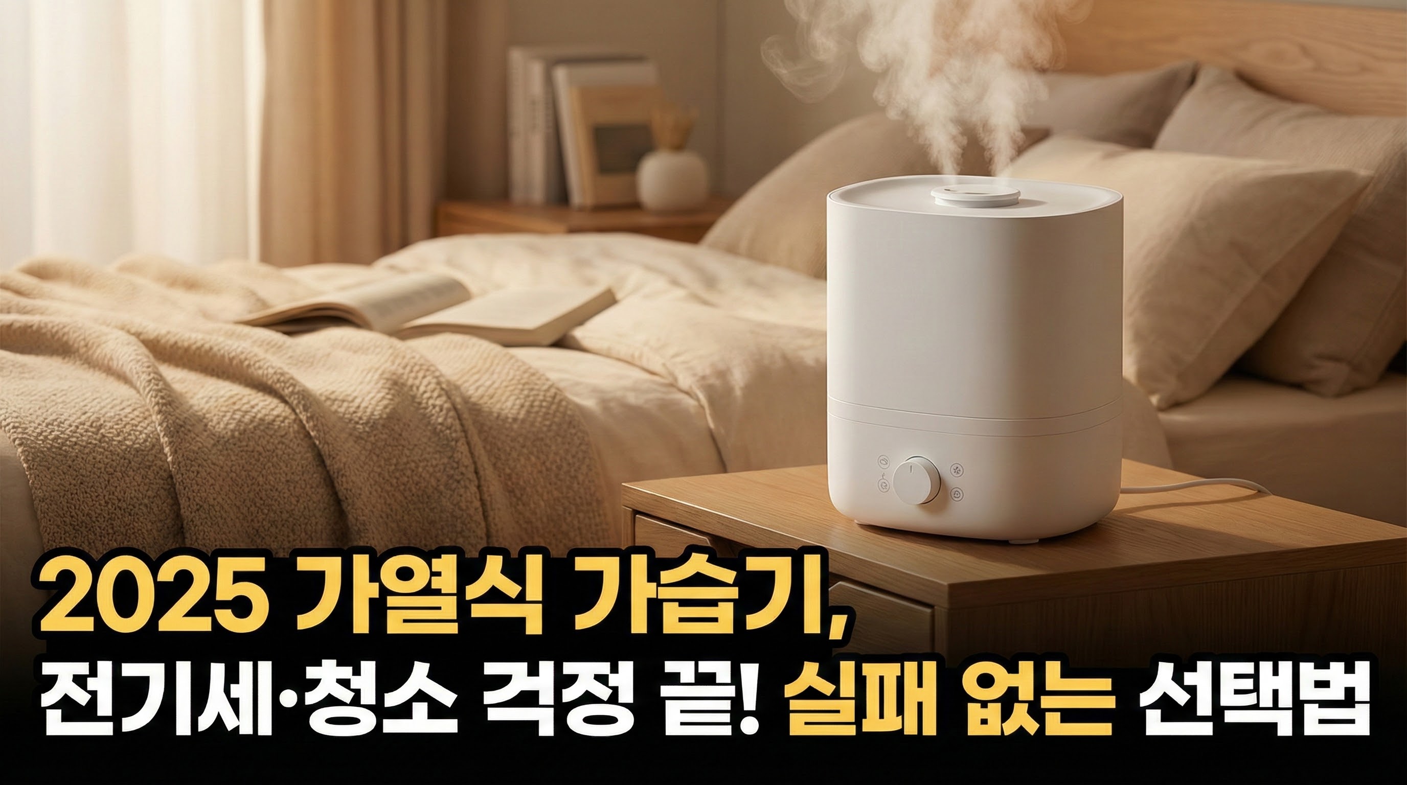 추위와 건조함 끝! 2025 가열식 가습기, '이것'만 알면 실패 없습니다 (전기 요금부터 청소까지 완벽 가이드)