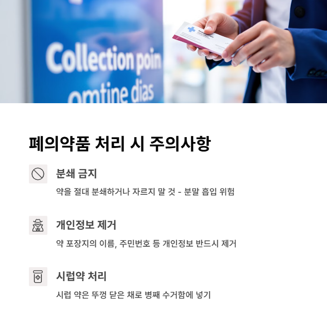 폐의약품 처리 시 주의사항