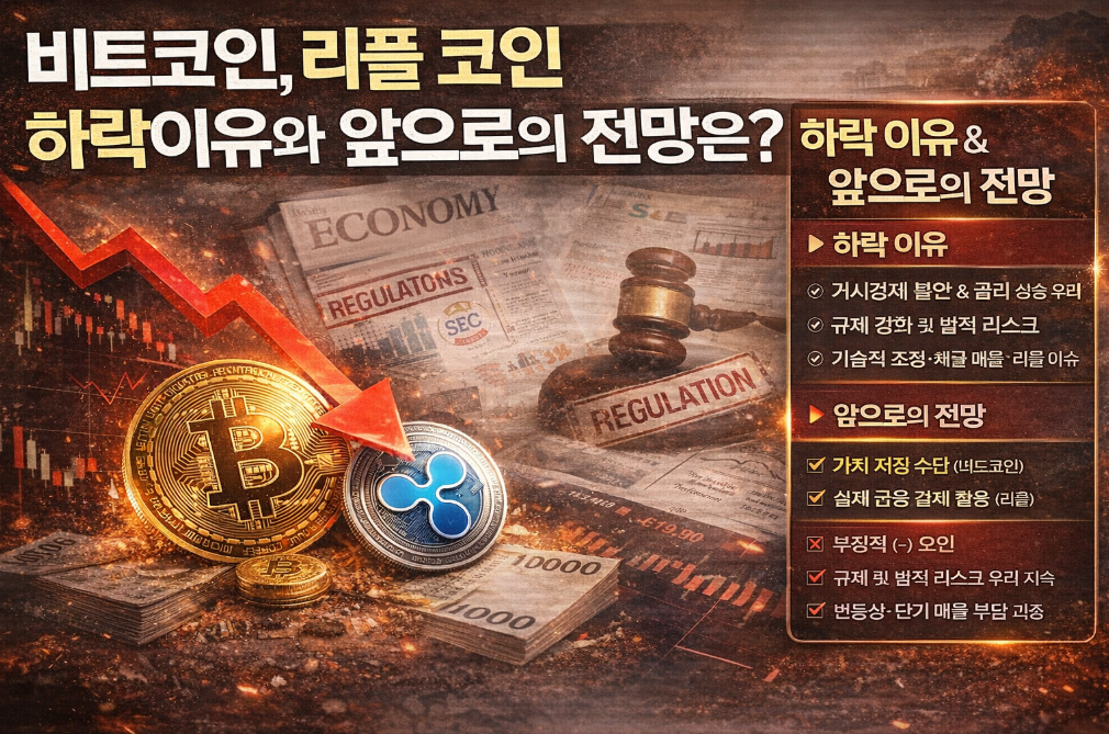 비트코인&middot;리플 급락 이유와 2026 전망 총정리