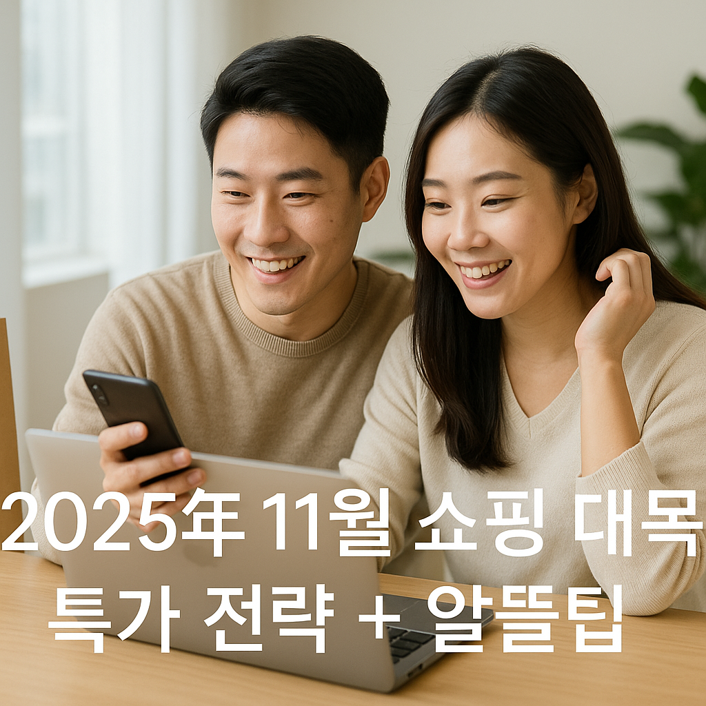 2025년 11월 쇼핑 대목 특가 전략 + 알뜰팁 관련 이미지