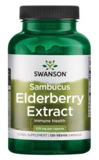 스완슨 삼부커스 엘더베리 추출물 575mg 베지 캡슐