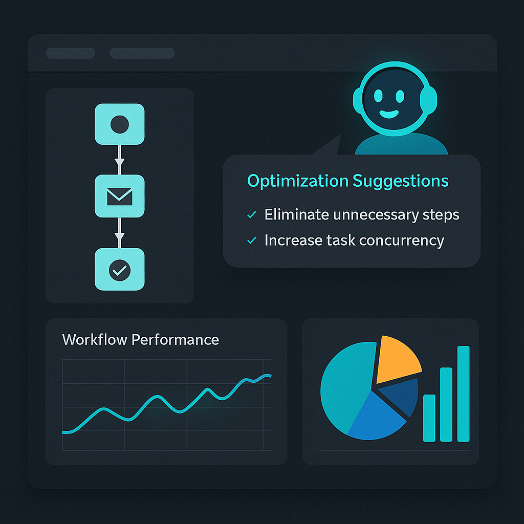 N8n AI 기반 워크플로우 성능 분석 및 최적화 제안 화면