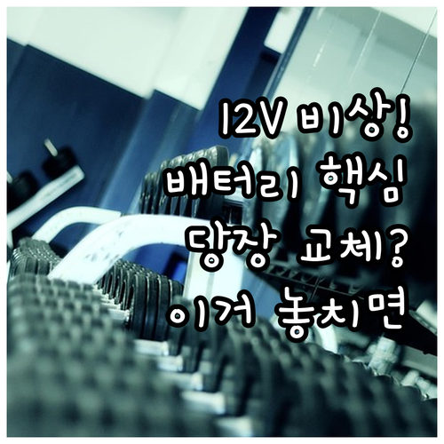 자동차 배터리 정지 전압 12.0V ..