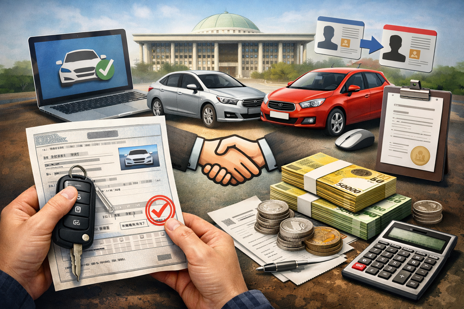 자동차 명의이전 방법 총정리 (서류&middot;비용&middot;온라인까지 완벽 가이드) 관련 사진