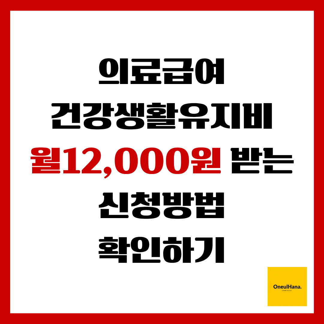 의료급여 건강생활유지비