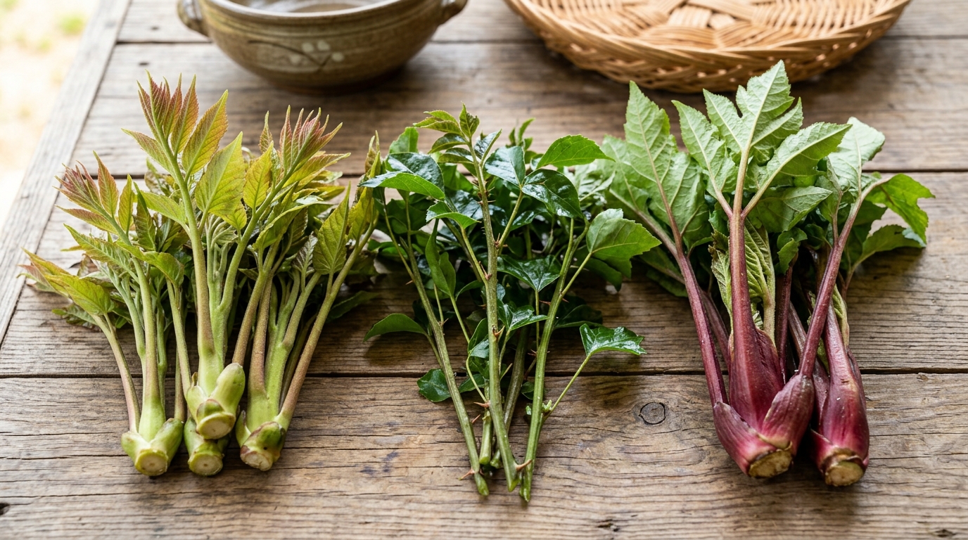 참두릅 개두릅 땅두릅 차이