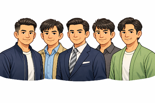 젊어보이는 중년 머리스타일