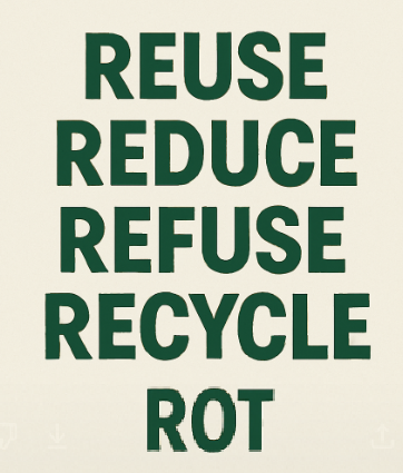 Reuse, Reduce, Refuse, Recycle, Rot 관련 그림