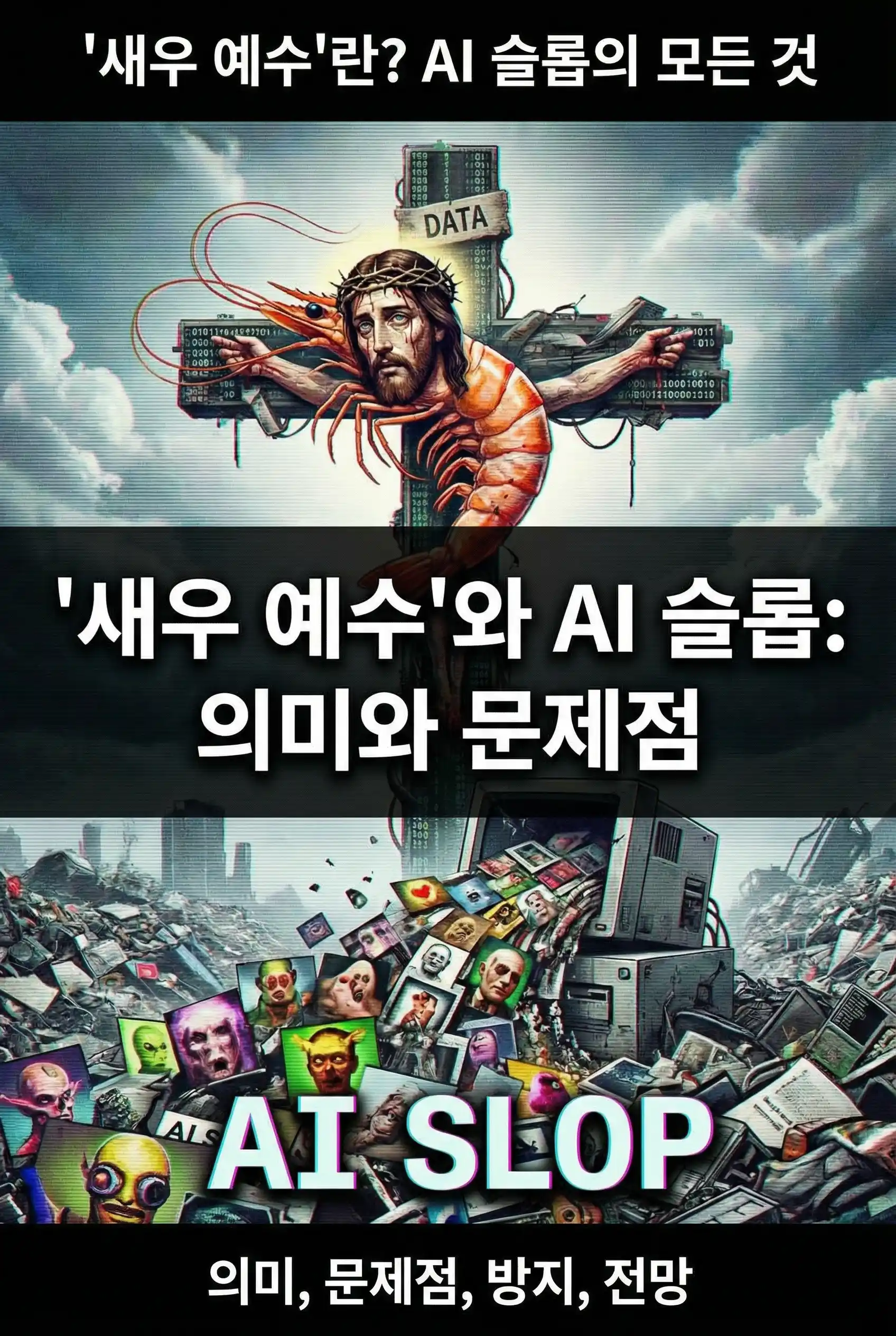 '새우 예수'란?, AI 슬롭(AI slop) 뜻, 의미, 문제점, 발생 이유, 방지 방법, 향후 전망
