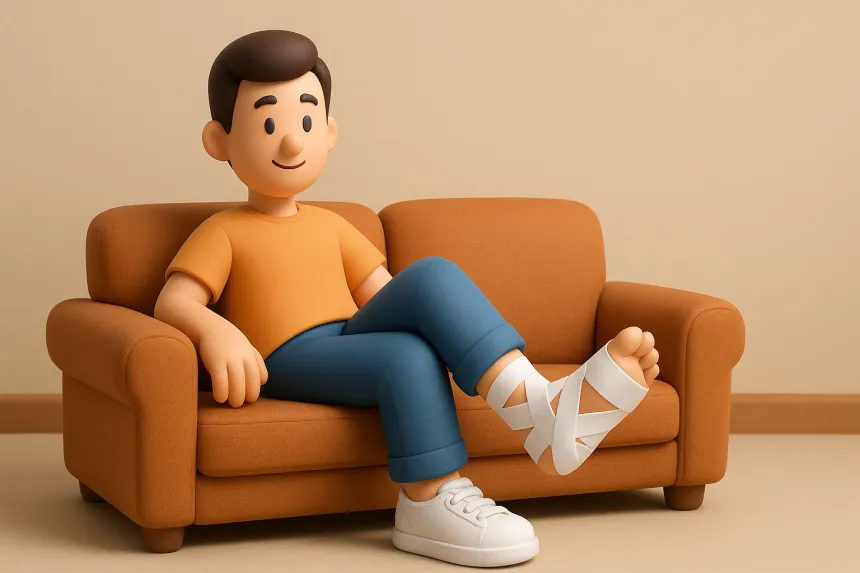 발목 접질렀을때 테이핑