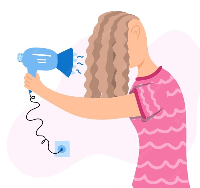 숱이적을때 머리말리는방법