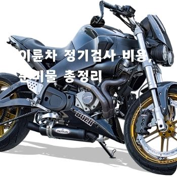이륜차 정기검사 비용&amp;#44; 준비물 총정리