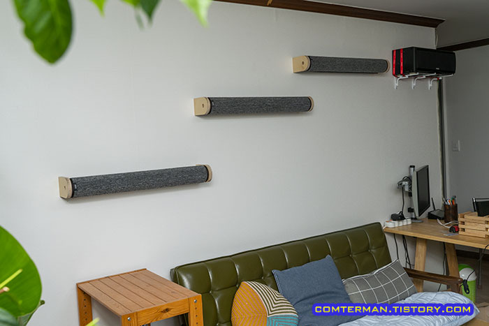 거실벽 캣워커 설치