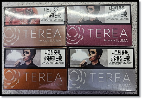 편의점 알바 궐련형 전자담배 아이코스 일루마(ILUMA) 전용 스틱 테리아(Terea) 러셋(Russet), 티크(Teak), 앰버(Amber), 실버(Silver) 맛 향 특징 분석