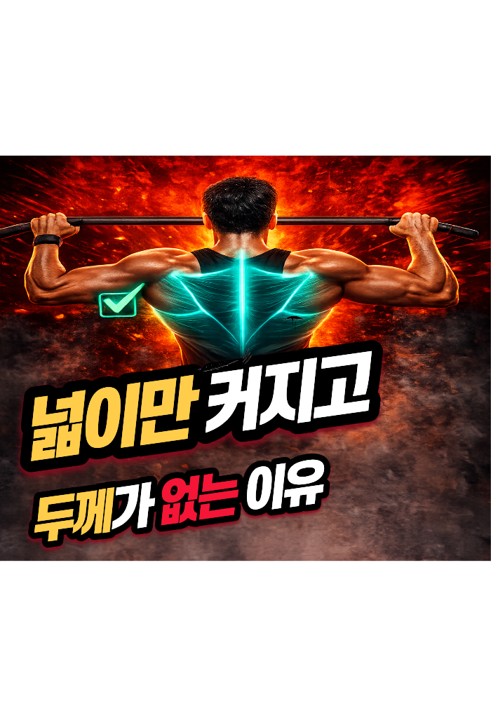 넓이만 커지고 두께가 없는 이유 개선 루틴