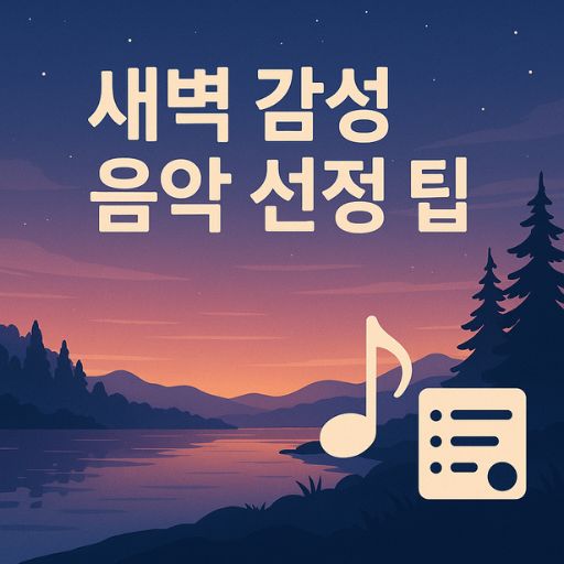 새벽 감성을 깊게 만드는 음악 선정 관련 이미지