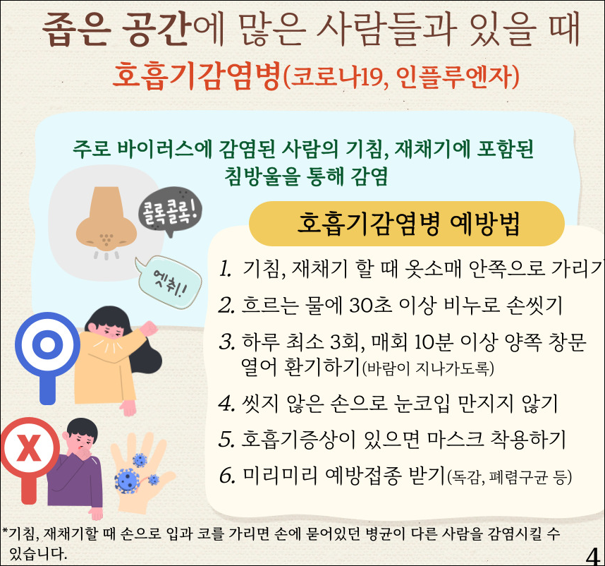추석 연휴에 반드시 조심해야 할 감염 병 예방 4가지