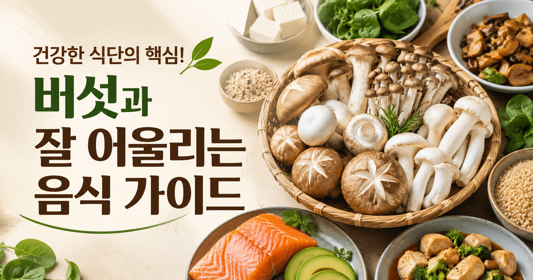 버섯과 궁합 좋은 음식